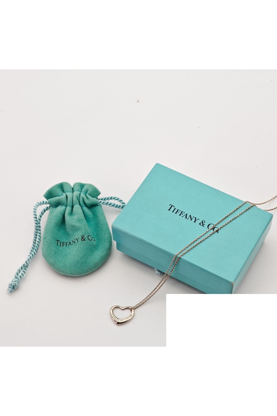 Tiffany & Co Open Heart Necklace Silver